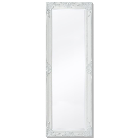 vidaXL Seinäpeili Barokkityylinen 140x50 cm Valkoinen