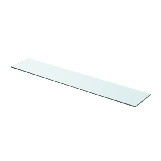 vidaXL Hyllypaneeli Kirkas Lasi 80x15 cm