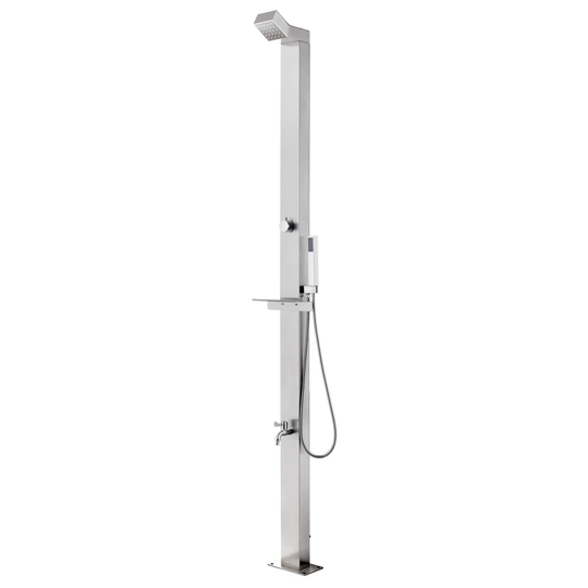 vidaXL Puutarhasuihku 220 cm ruostumaton teräs
