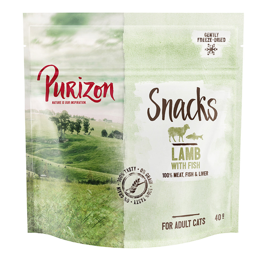 Purizon Snack lammas & kala - viljaton - 3 x 40 g