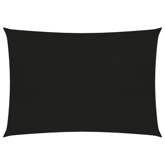 vidaXL Aurinkopurje 160 g/m² musta 3,5x5 m HDPE