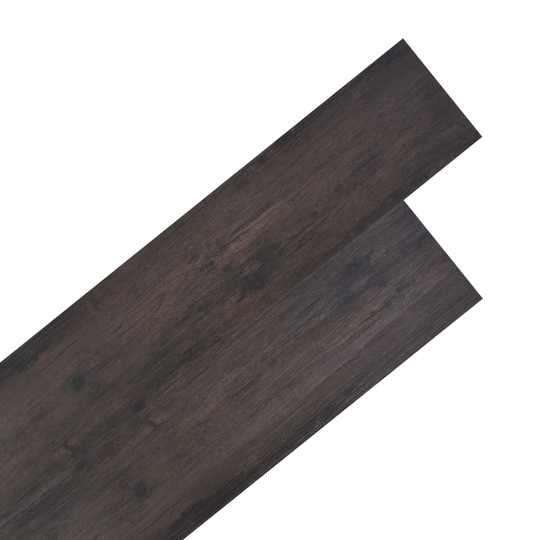 vidaXL PVC-lattialankut 5,26 m² 2 mm Tummanharmaa tammi