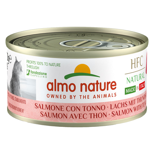 Almo Nature HFC Natural Made in Italy 6 x 70g - lohi & tonnikala