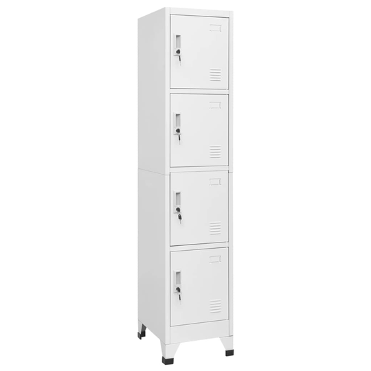 vidaXL Lukkokaappi 4 lokerolla 38x45x180 cm