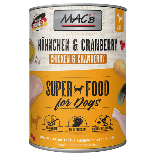 MAC's Adult -säästöpakkaus 12 x 800 g - kana & karpalo
