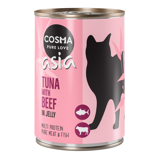 Cosma Asia hyytelössä 6 x 400 g - kana & tonnikala