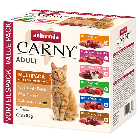 Animonda Carny Pouch Multipack 8 x 85 g - 8 x 85 g (6 makua)