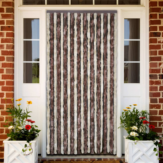 vidaXL Hyönteisverho beige ja vaaleanruskea 120x220 cm Chenille