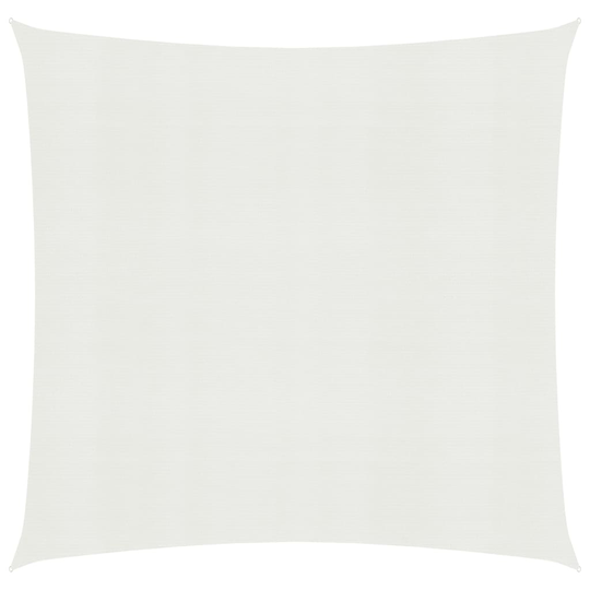 vidaXL Aurinkopurje 160 g/m² valkoinen 5x5 m HDPE