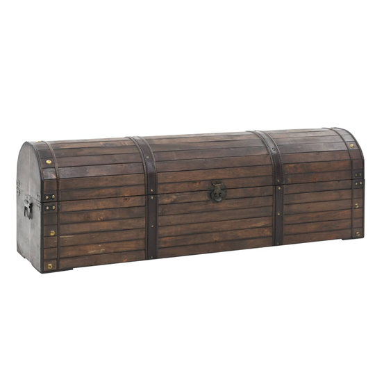 vidaXL Säilytysarkku massiivipuu vintagetyyli 120x30x40 cm