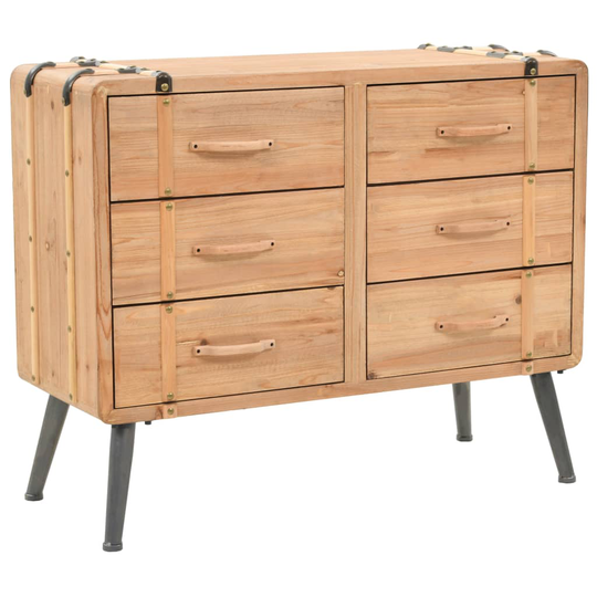 vidaXL Lipasto kiinteä kuusipuu 91x35x73 cm