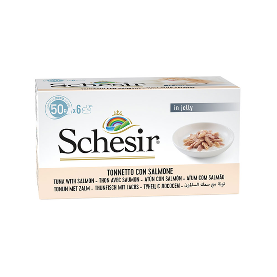 Schesir Small -säästöpakkaus 24 x 50 g - tonnikala & lohi