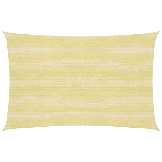 vidaXL Aurinkopurje 160 g/m² beige 3x4,5 m HDPE