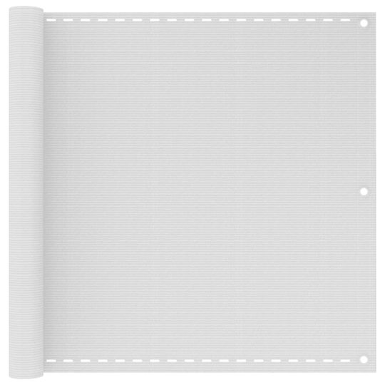 vidaXL Parvekkeen suoja valkoinen 90x300 cm HDPE