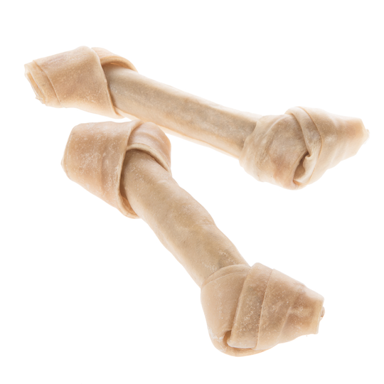 Barkoo-naudannahkapuruluut, solmittu - 6 kpl à 18 cm (480 g)