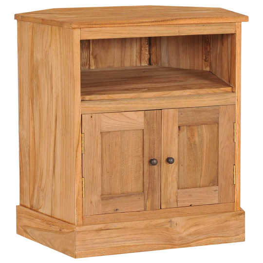 vidaXL Kulmasenkki 60x45x60 cm täysi tiikki
