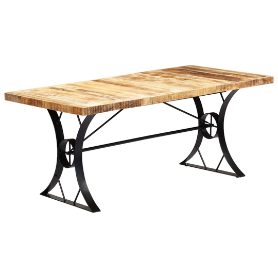 vidaXL Ruokapöytä 180x90x76 cm täysi mangopuu