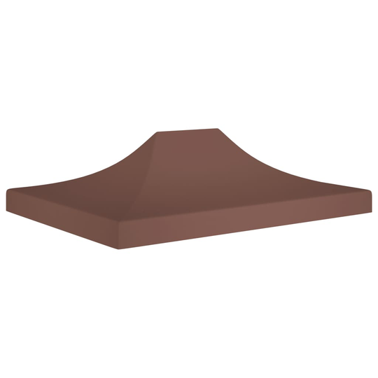 vidaXL Juhlateltan katto 4,5x3 m ruskea 270 g/m²