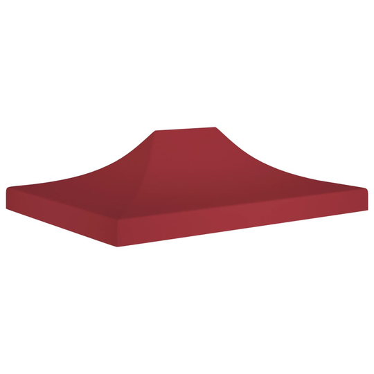 vidaXL Juhlateltan katto 4x3 m viininpunainen 270 g/m²