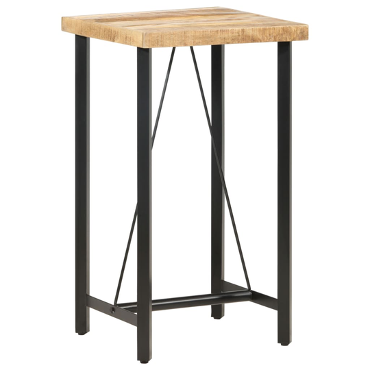 vidaXL Baaripöytä 60x60x107 cm karkea mangopuu