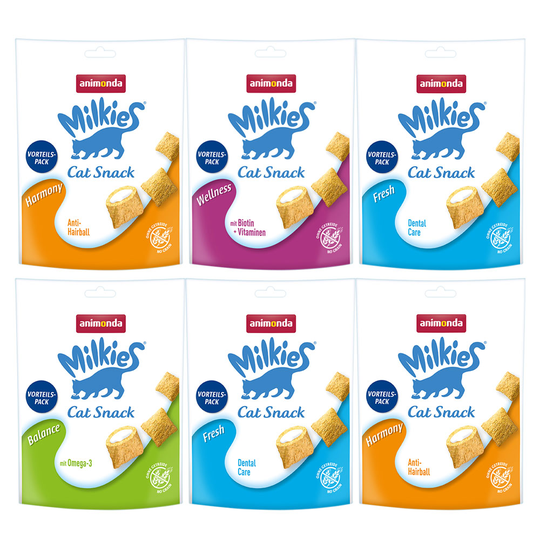 Animonda Milkies -lajitelma - 24 x 120 g (4 makua)