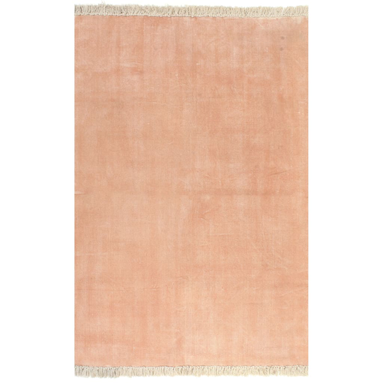 vidaXL Kilim matto puuvilla 200x290 cm vaaleanpunainen