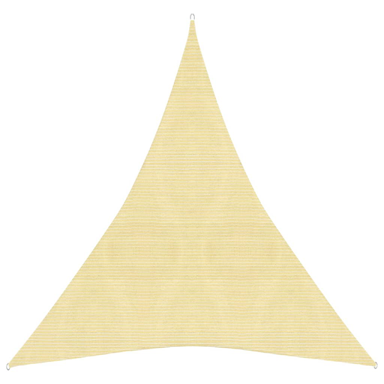 vidaXL Aurinkopurje 160 g/m² beige 5x6x6 m HDPE
