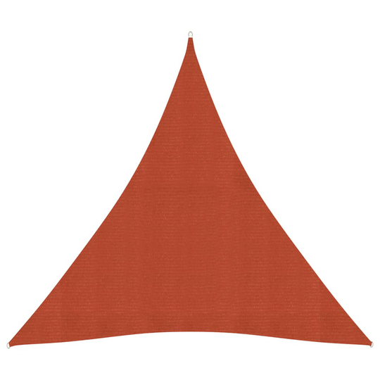 vidaXL Aurinkopurje 160 g/m² terrakotta 4x4x4 m HDPE