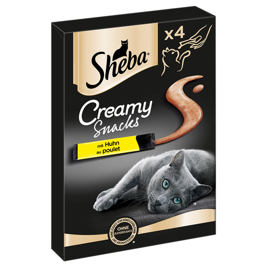 Sheba Creamy Snacks säästöpakkaus 8 x 12 g - kana