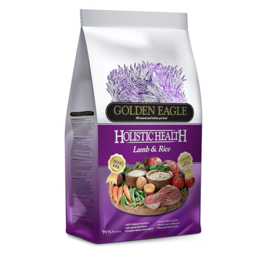 Golden Eagle Holistic -koiranruoka:. 12 kg + 12 kg kaupan päälle! - Lamb