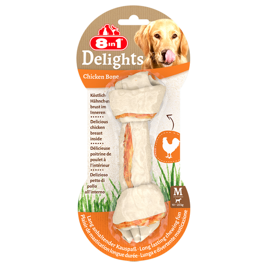 8in1 Delights -puruluut kanatäytteellä - M: 65 g (1 kpl)