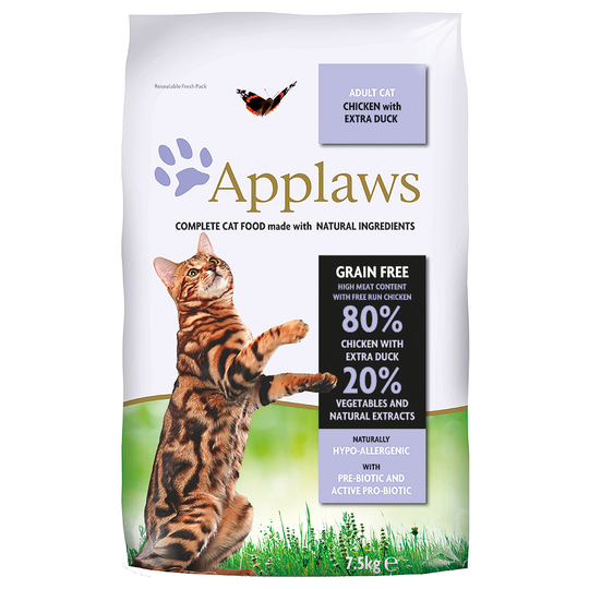 Applaws kissanruoka 7,5 kg erikoishintaan! - Chicken & Duck (7,5 kg)