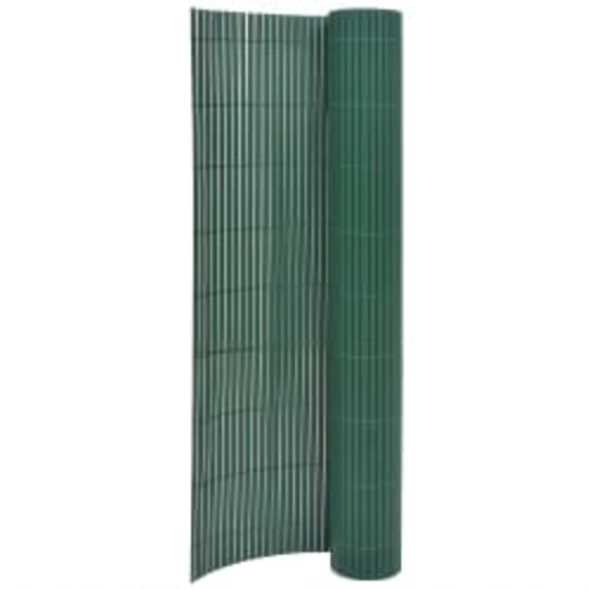vidaXL Kaksipuolinen puutarha-aita 90x400 cm vihreä