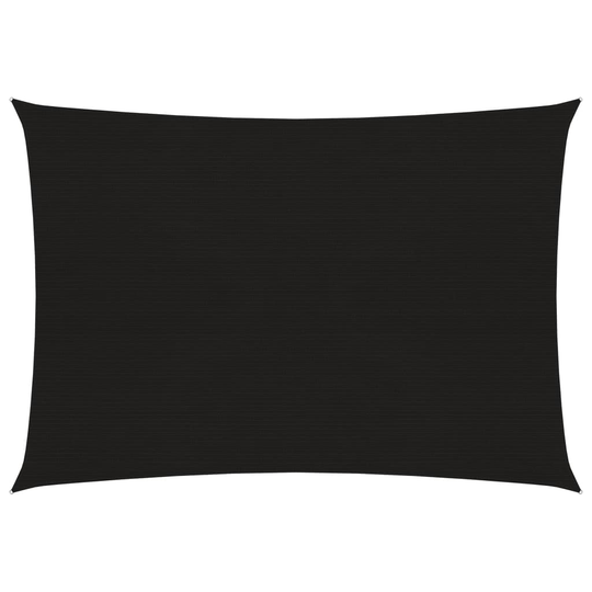 vidaXL Aurinkopurje 160 g/m² musta 2,5x4 m HDPE