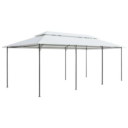vidaXL Huvimaja 600x298x270 cm valkoinen 180 g/m²