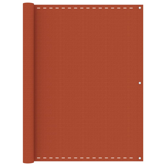 vidaXL Parvekkeen suoja oranssi 120x600 cm HDPE