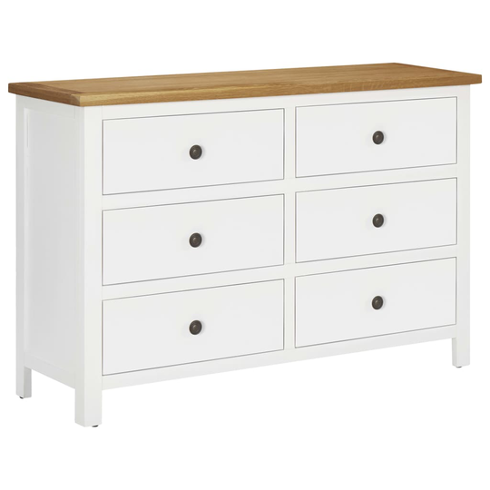 vidaXL Lipasto 105x33,5x73 cm täysi tammi