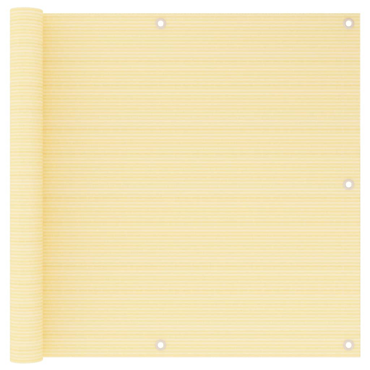 vidaXL Parvekkeen suoja beige 90x400 cm HDPE